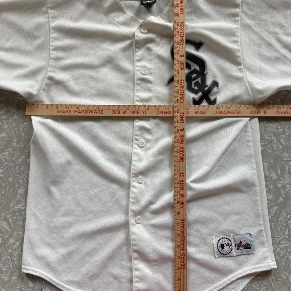 Majestic-athletic Men's White Jersey - Picture 4 of 6